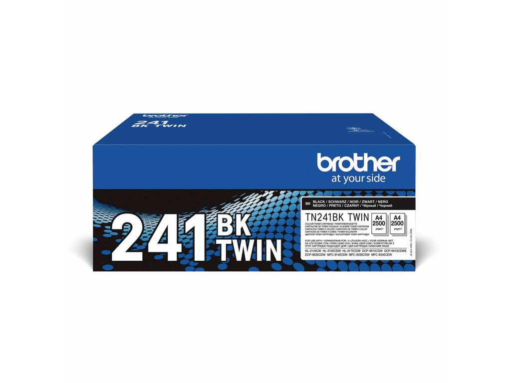 Brother toner TN-241BK 2x sort, 5000 sider
