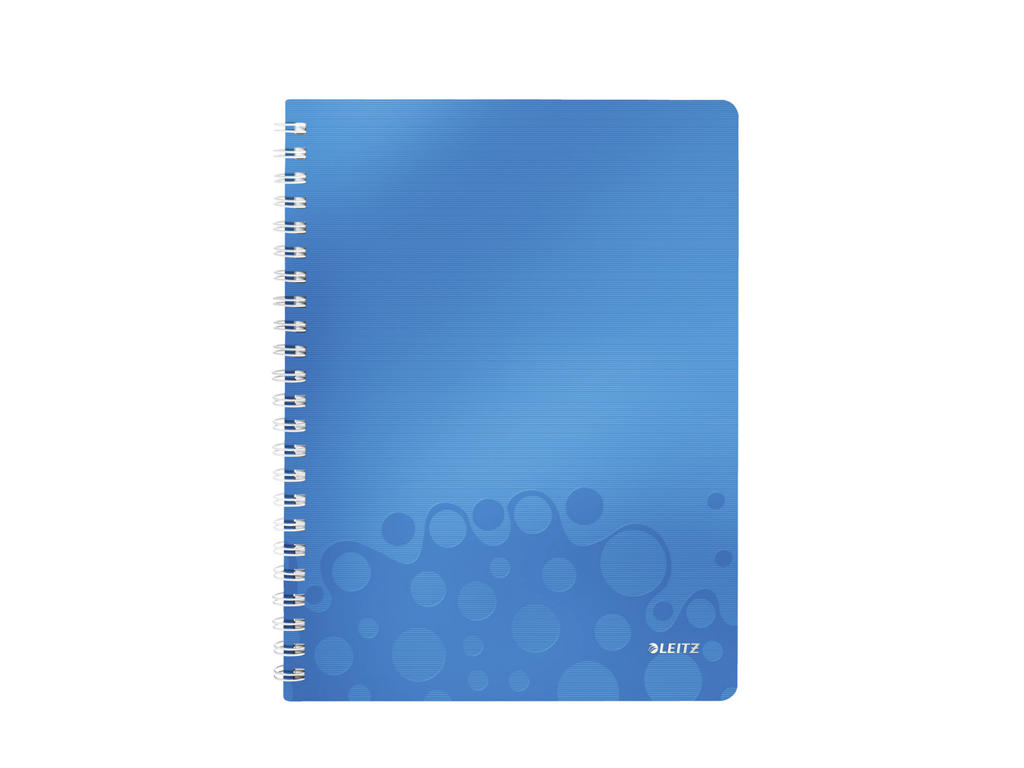 Notesbog A4 linjeret Leitz blå