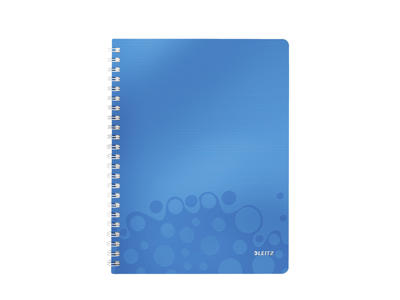 Notesbog A4 linjeret Leitz blå