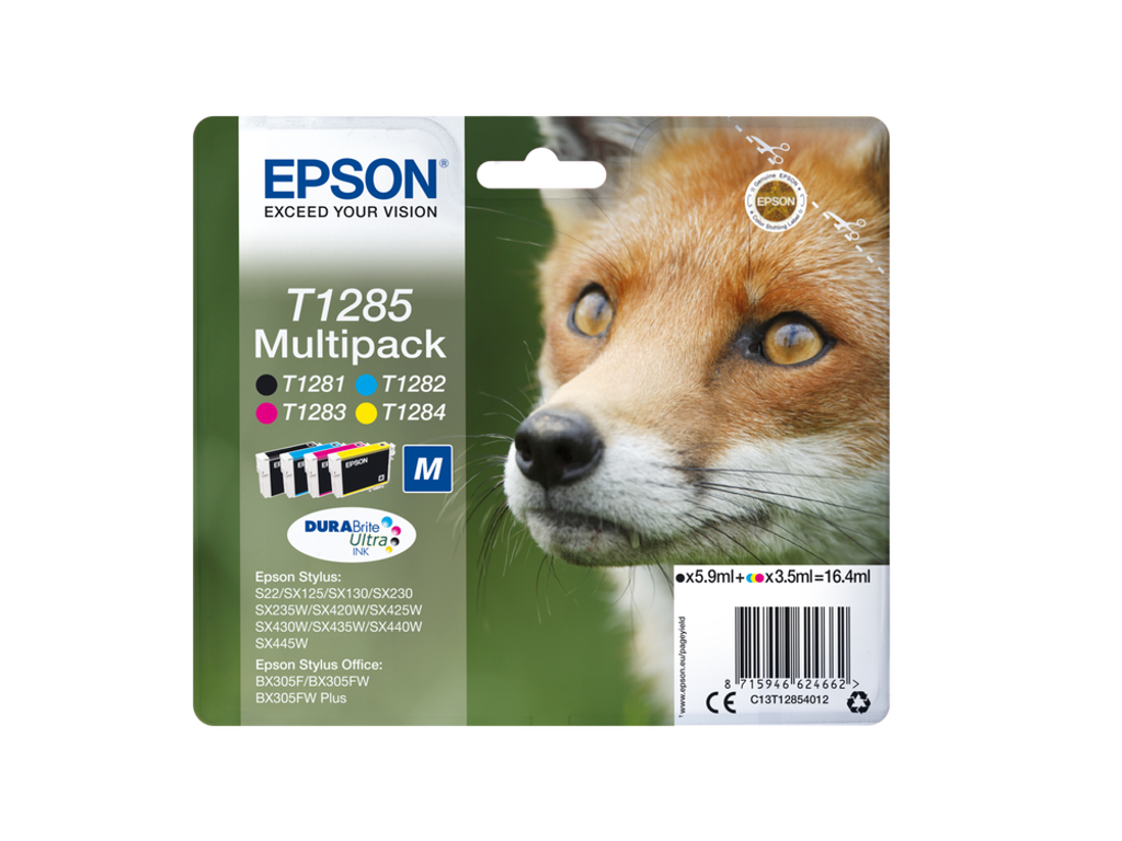 Epson T1285 blæk CMYK