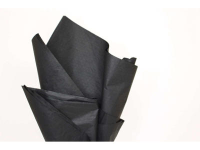 Silkepapir 50x75cm 17gr. sort 480 ark 