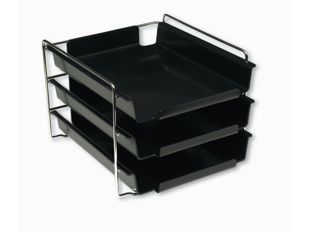 Brevbakkesæt Vision med 3 bakker sort