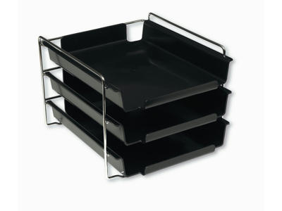 Brevbakkesæt Vision med 3 bakker sort