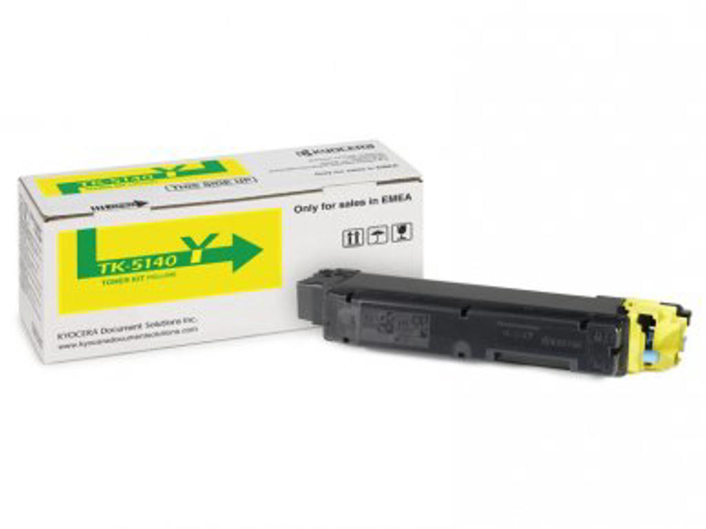 Kyocera toner TK-5140Y gul, 5000 sider