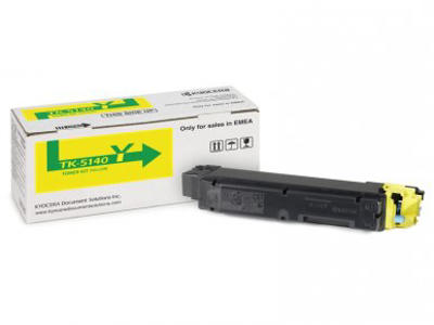 Kyocera toner TK-5140Y gul, 5000 sider