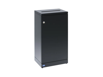 Affaldsbeholder Bica 95L fortroligt papir sort