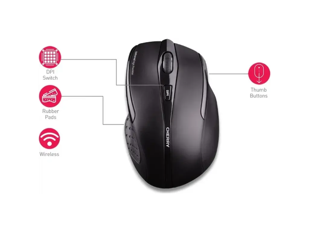 Mus Cherry NW 3000 trådløs grå