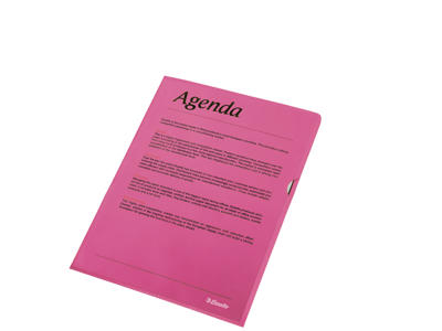 Plastomslag A4 0,115 rød 100 stk Esselte