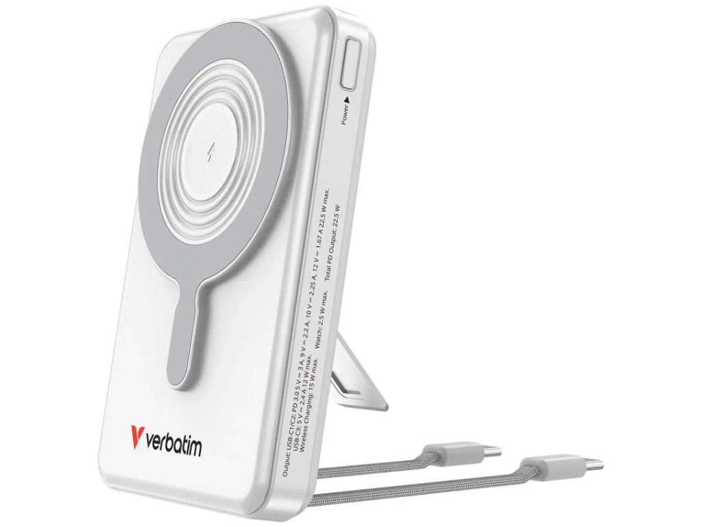 Verbatim powerbank Charge'n'Go 2C 10000 mAh sølv