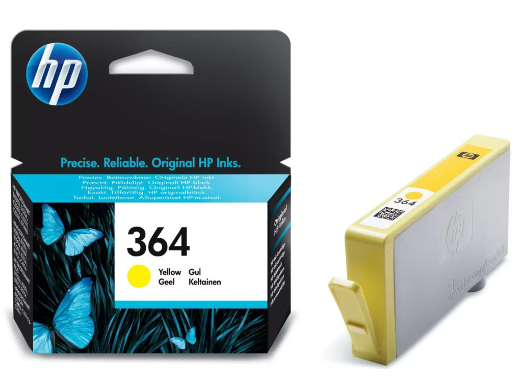 HP 364 blæk CB320EE gul, 300 sider