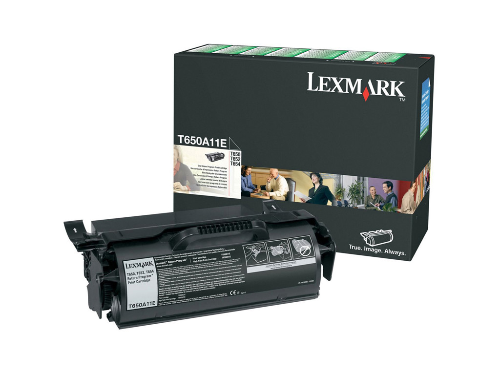 Lexmark toner T650A11E sort, 7000 sider