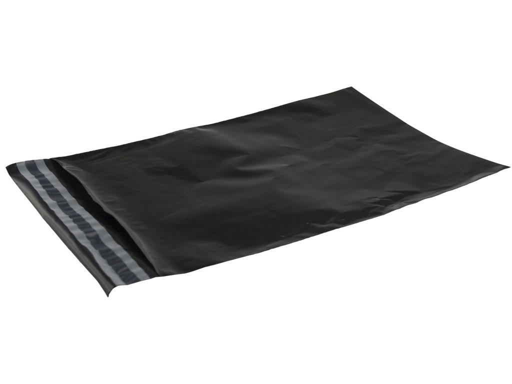 Forsendelsesposer A4 PE 230x325 mm sort 100 stk