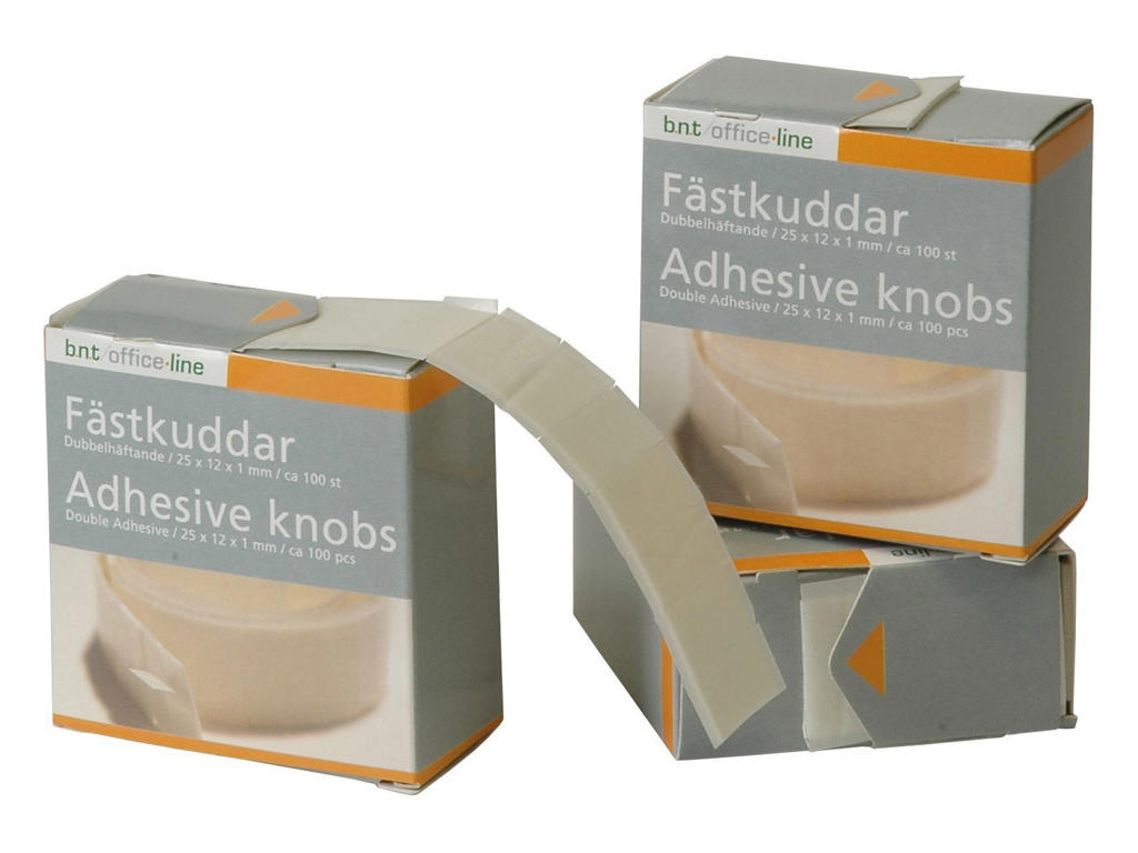 Klæbepuder 12x25mm 100 stk. dobbeltklæbende