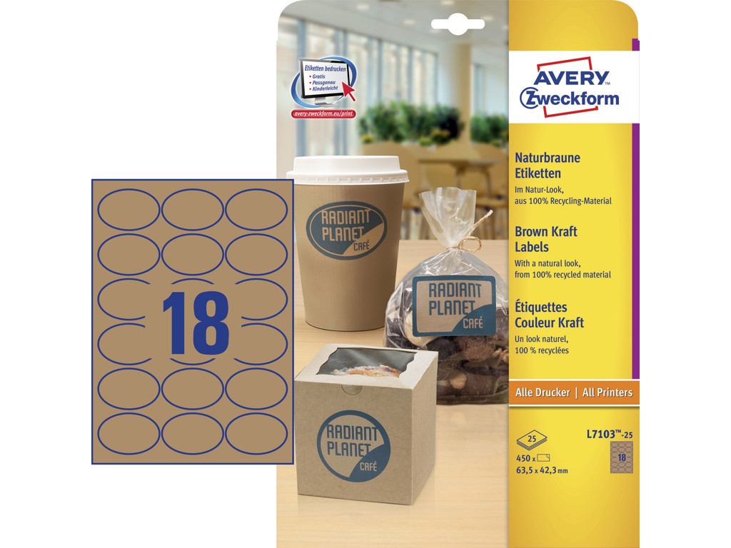 ETIKET PRODUKT L7103 OVAL