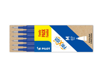 Refill Pilot FriXion blå 0,7 mm 6-stk