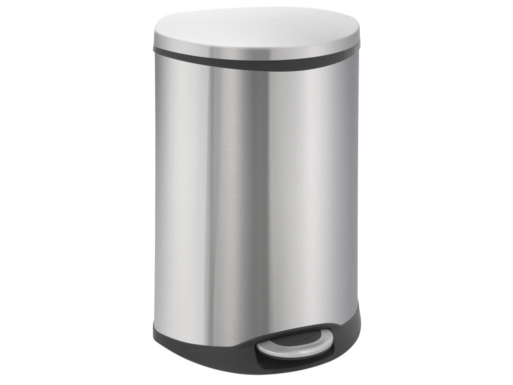 Pedalspand Eko Shell-bin 50 Liter Stål mat