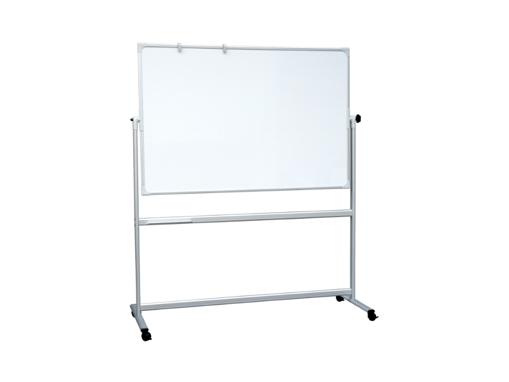 Mobil og vendbar Naga whiteboard 100 × 200 cm hvid