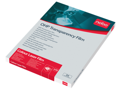 Transparent A4 Nobo farvelaser 100 mic 50 stk
