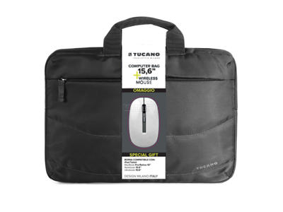 Computertaske Tucano Idea 15,6" sort incl. mus