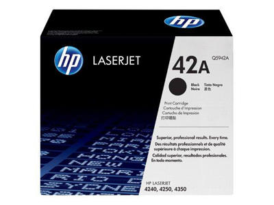 HP 42A toner Q5942A sort, 10000 sider