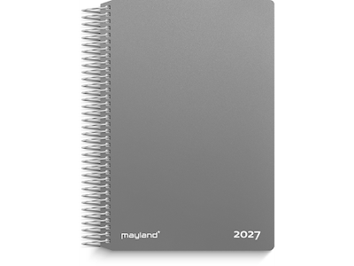 Dagkalender mørkegrå PP-plast 2027