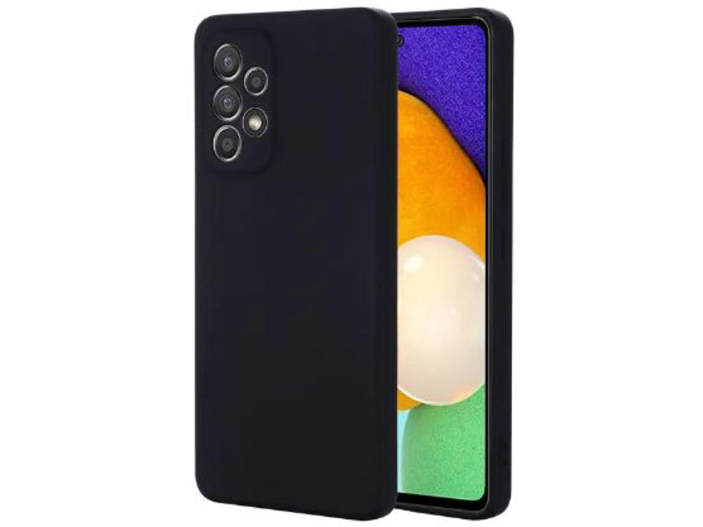 eSTUFF Samsung Galaxy A55 MADRID Silicone Cover - Black 