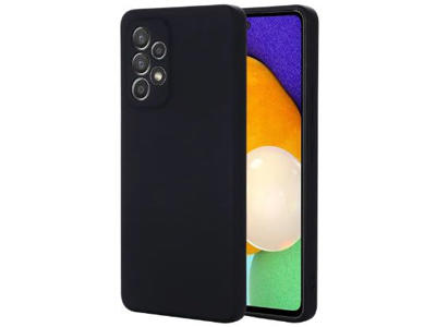 eSTUFF Samsung Galaxy A55 MADRID Silicone Cover - Black 