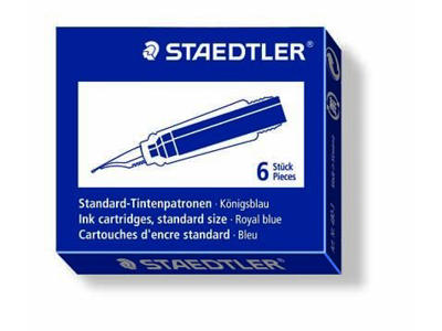 Refill til fyldepen Staedtler blå 6 stk