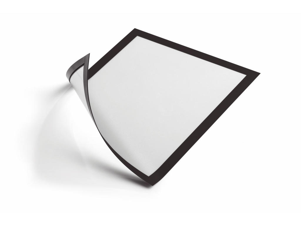 Skilt Duraframe® A4 sort magnetisk 5 stk