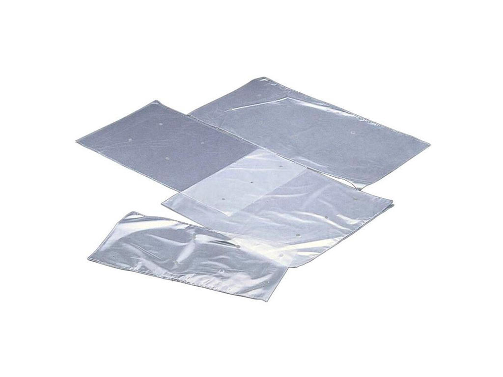 Plastpose 250x500x0,025 Klar med Huller 1000 stk