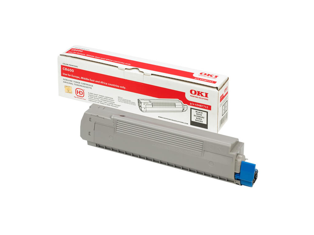 OKI toner C8600/8800 Sort, 6000 sider