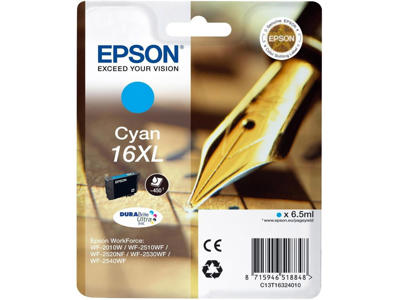 Epson blækpatron 16XL cyan