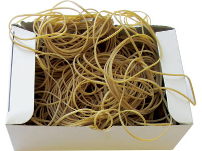 Elastikker | 22 | 1,7x120mm | brun | 250 g ca 460 stk