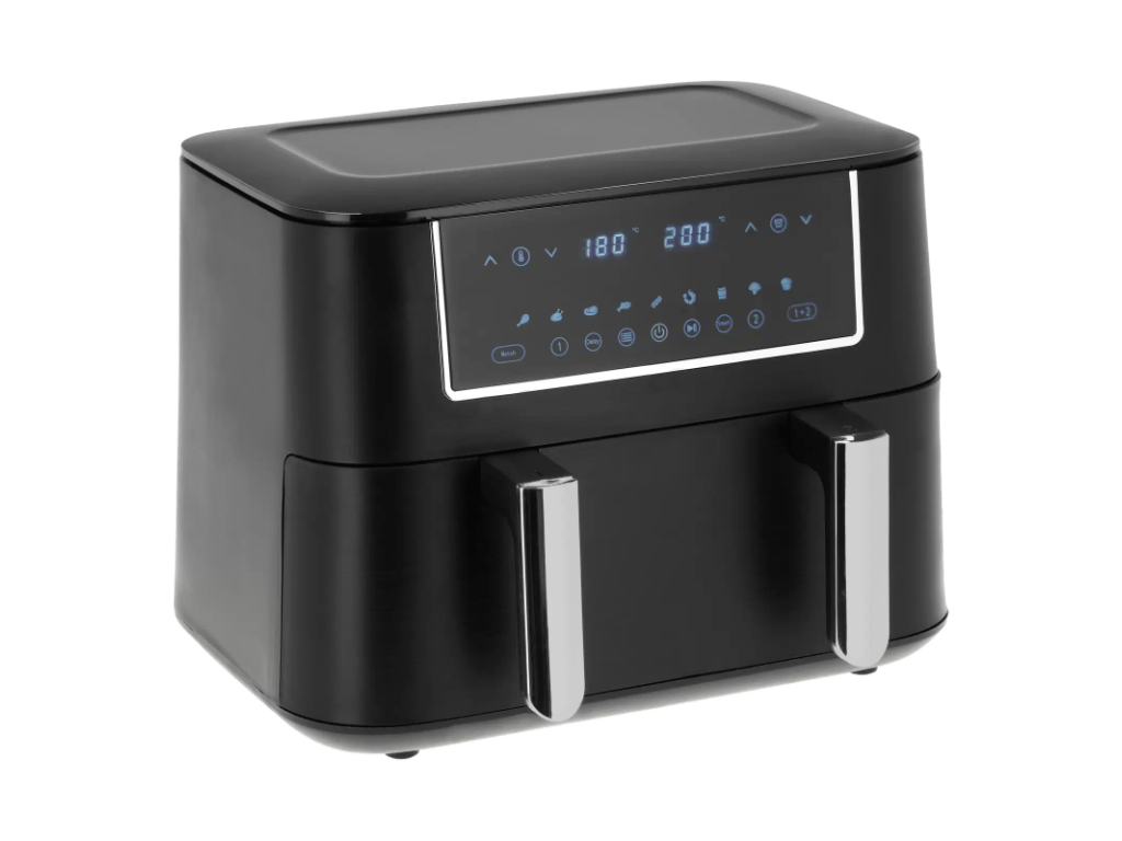 Nordic Sense Dobbelt Airfryer 9,4 L Skillerum 2800 Watt i Sort