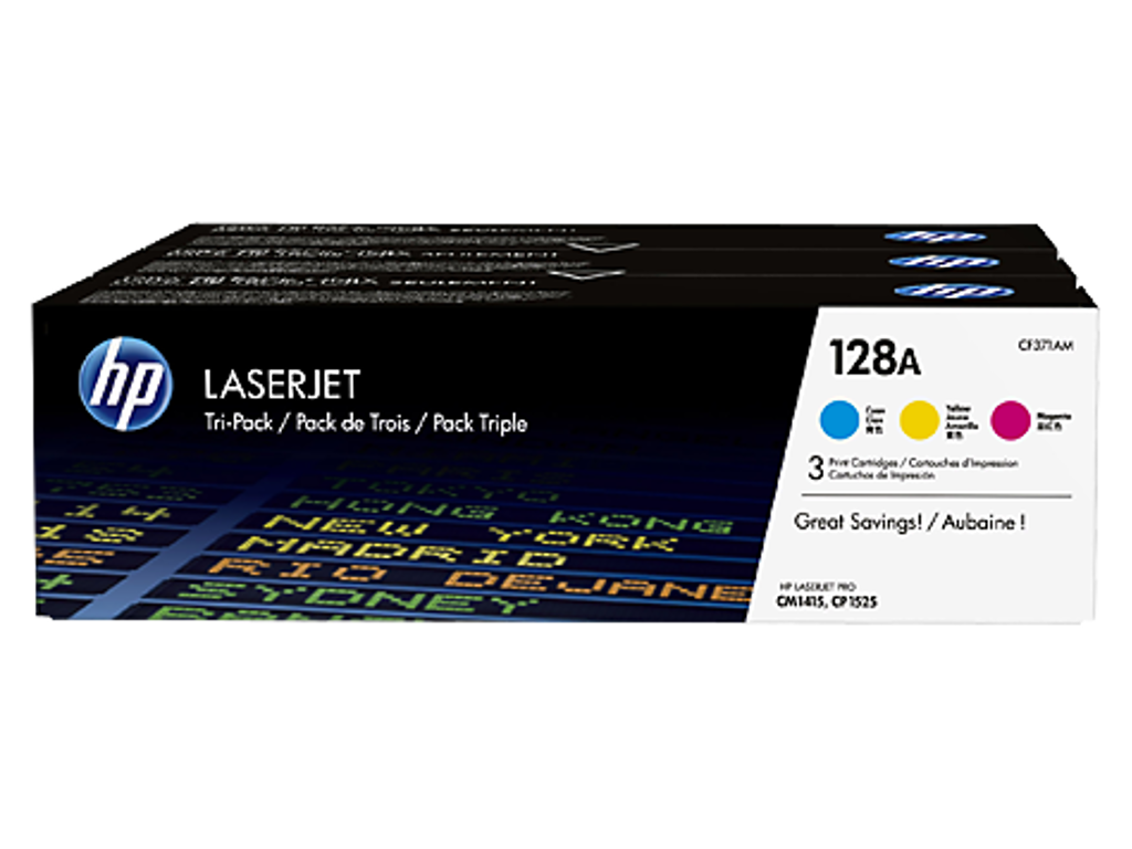 HP 128A toner CF371A CMY, 3900 sider