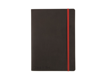 Notesbog Oxford Black n'Red soft A5 lin 144 sider