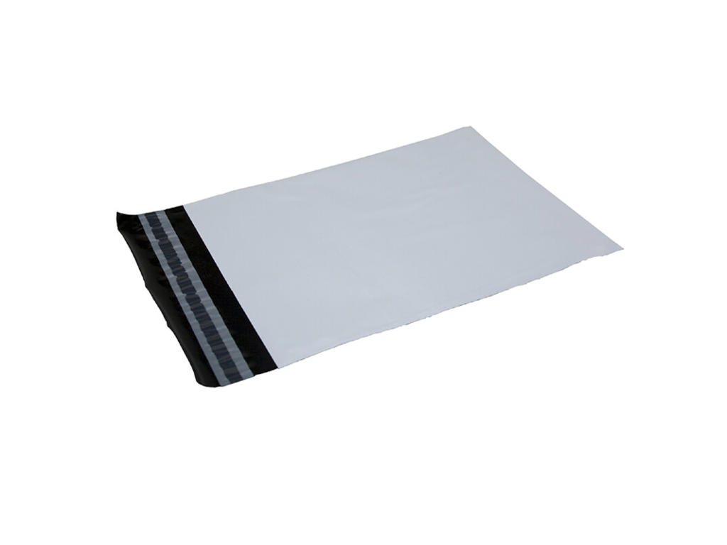 Forsendelsesposer PE 190x250 mm hvid 100 stk