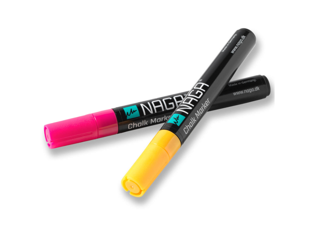 Glastavle marker Naga pink og orange 4,5 mm Dry Erase