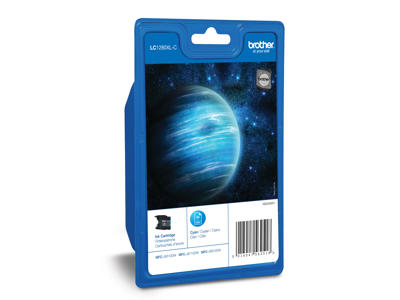 Brother blæk LC1280XLC cyan, 1200 sider