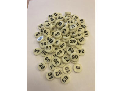 Plastbrikker 1-90 til kontroltavle