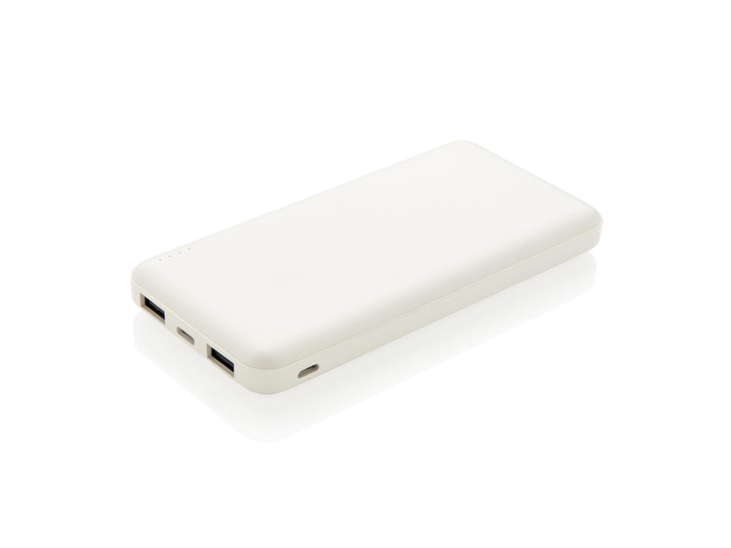 High Density 10.000 mAh lomme powerbank, hvid