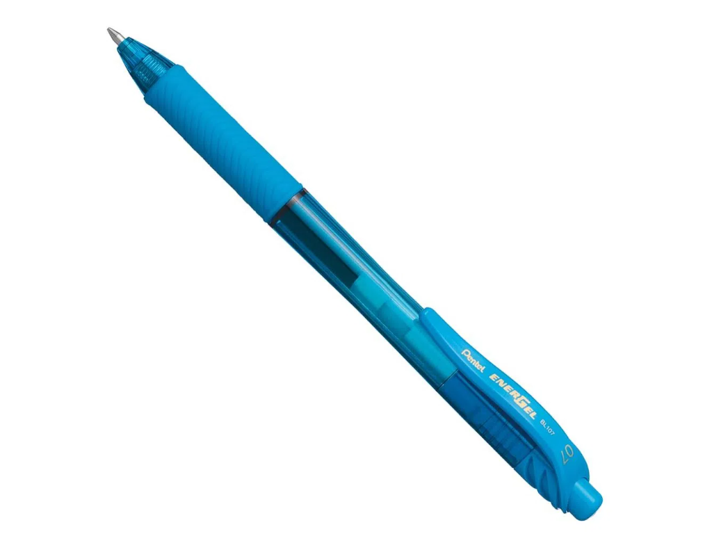 Rollerpen Pentel EnerGelX BL107 lysblå 0,7 mm