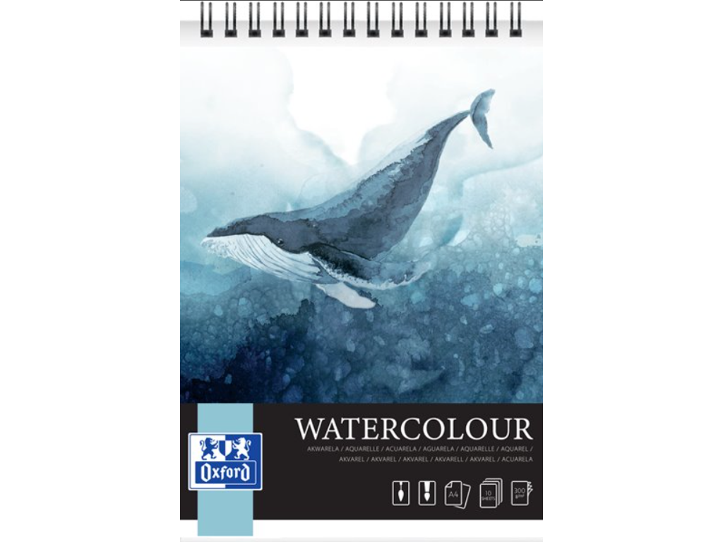 Akvarelblok A4 300gr Oxford 10 ark
