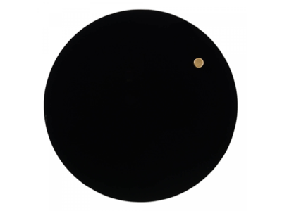 Magnetisk glastavle Naga | Ø 25 cm | Sort