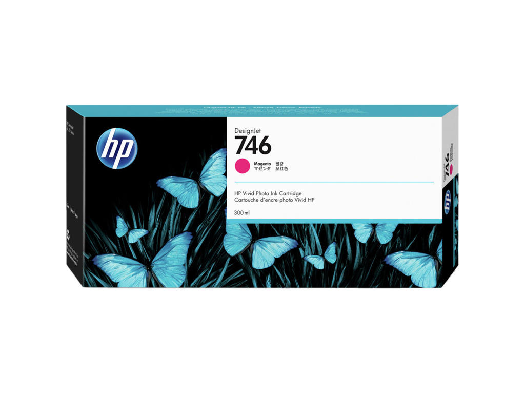 HP 746 blæk magenta 300 ml.