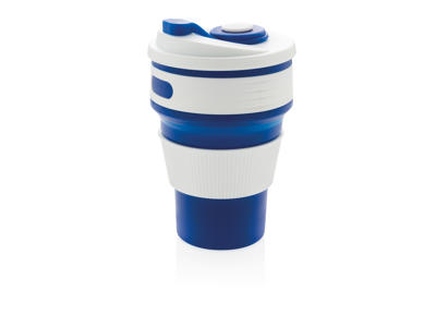 Foldbar silikone kop, blå