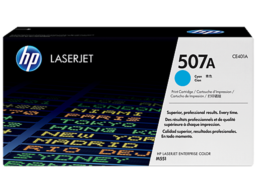 HP 507A toner CE401A cyan, 6000 sider