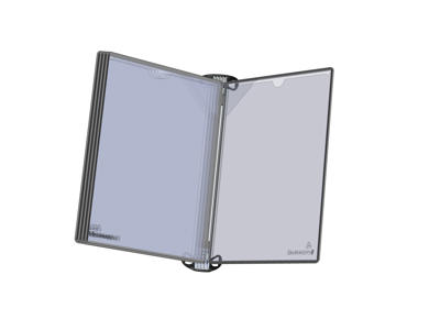 Registersystem Tarifold Pro væg 5xA4 sorte lommer