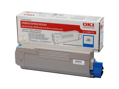 OKI toner C5850/5950 Cyan, 6000 sider