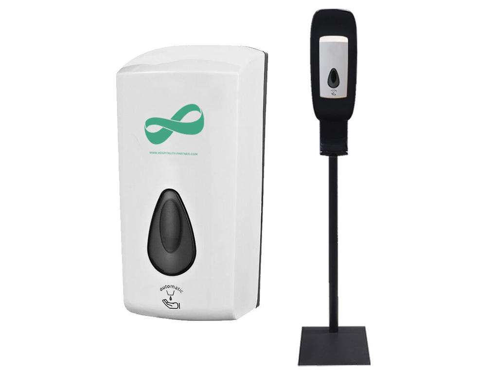 Gulvstander + dispenser berøringsfri til 1000 ml